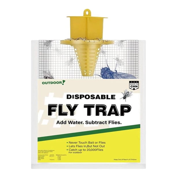 Flys Catcher Bag Trampas desechables para atrapar insectos para jardín doméstico (F)