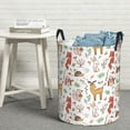thumbnail image 6 of Fuzoiu Cute Little Animals Print Circular Hamper,Laundry Basket with Handle,Collapsible Laundry,Dirty Clothes Storage Basket,for Bedroom Bathroom Dorm Living Room-Medium, 6 of 6