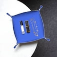 thumbnail image 6 of Multi-Size Leather Tray Four Corners Four Button Design Anti-Scratch Waterproof Convenient Cleaning Convenient Storage Navy Blue Medium, 6 of 8