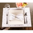 thumbnail image 3 of DII 13x19" Printed Polka Dot Cotton Placemat, Pack of 4, Perfect for Dining Room, Holiday Parties, and Everyday Use - Metallic Silver Dots, 3 of 4
