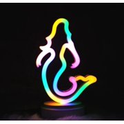 LINLIN LED Neon Strip Lights Battery or USB Powered Neon Night Lights Gift for Children, Home Decorations for Christmas Birthday Party