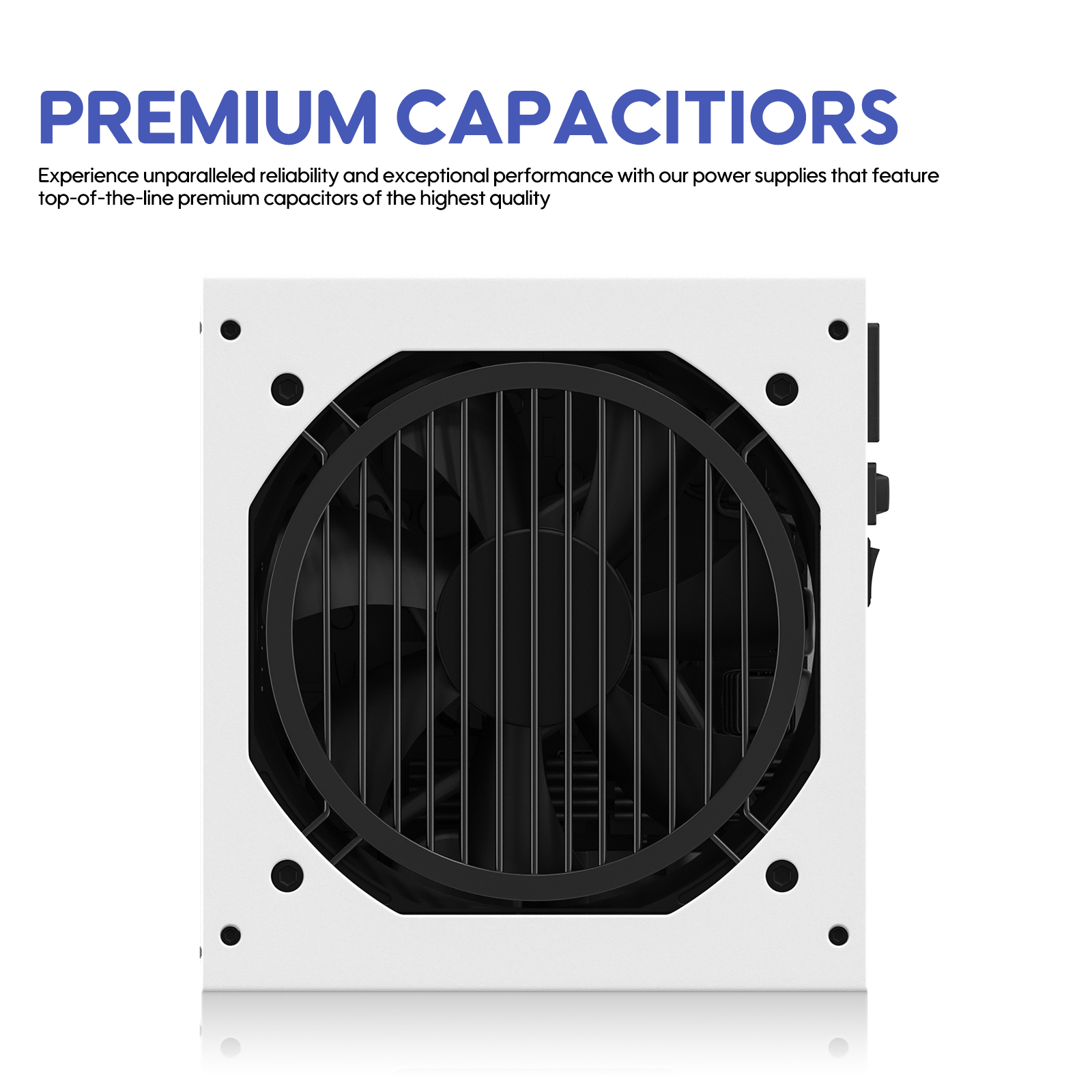 Vetroo 1000W Power Supply ATX 3.1 Ready Dual PCIe 5.1, White ATX Gaming 80 Plus Gold Full Modular Standard Compact Size PSU, Japanese 105°C Capacitors, Eco Mode w/ 120mm FDB Fan, 10 Year Warranty