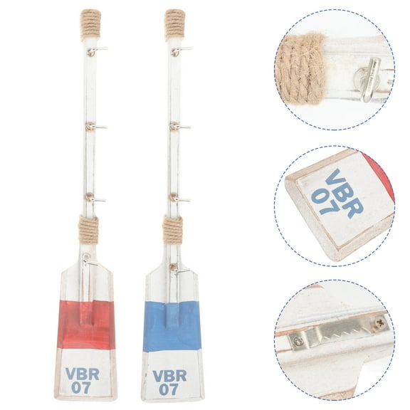 OUNONA 2Pcs Mediterranean Style Wall Hooks Coat Clothes Hooks Hangers Wall Hanging Decorations