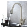 thumbnail image 3 of Kitchen Faucets Square Black Single Handle Pull Out Kitchen Tap Single Hole Swivel 360 Degree Rotation Water Mixer Tap ,Effortless Installation, 3 of 7