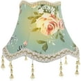 thumbnail image 4 of Floral Victorian Vintage Printed Pattern Bell Scalloped Lamp Shades Pink, 4 of 9