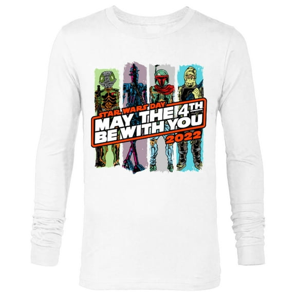 Star Wars May The 4th Be With You 2022 Bounty Hunters - Long Sleeve T-Shirt for Men - Customized-White