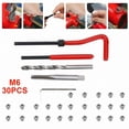 thumbnail image 2 of MYG 30Pcs/Set Metric Thread Repair Insert Kit M6*1MM Coil Set Tool for Engine Repair, 2 of 9