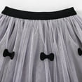 thumbnail image 3 of uublik School Skirts for Girls Gray Layered Mesh Skirt Party Birthday Dance Princess Skirt Size 2T-11, 3 of 5