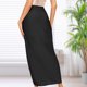 thumbnail image 5 of Maxi Falda Drapeada Mujer Elástico Vestido Casual Asimétrico Adelgazante Viajes de Verano FLhrweasw Nuevo, 5 of 7