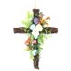 thumbnail image 4 of Guirnalda de metal para soporte de cruz hecho a mano DIY, soporte de guirnalda de pascua para fiesta en casa, decoración de jardín al aire libre Feliz Sencillez, 4 of 5