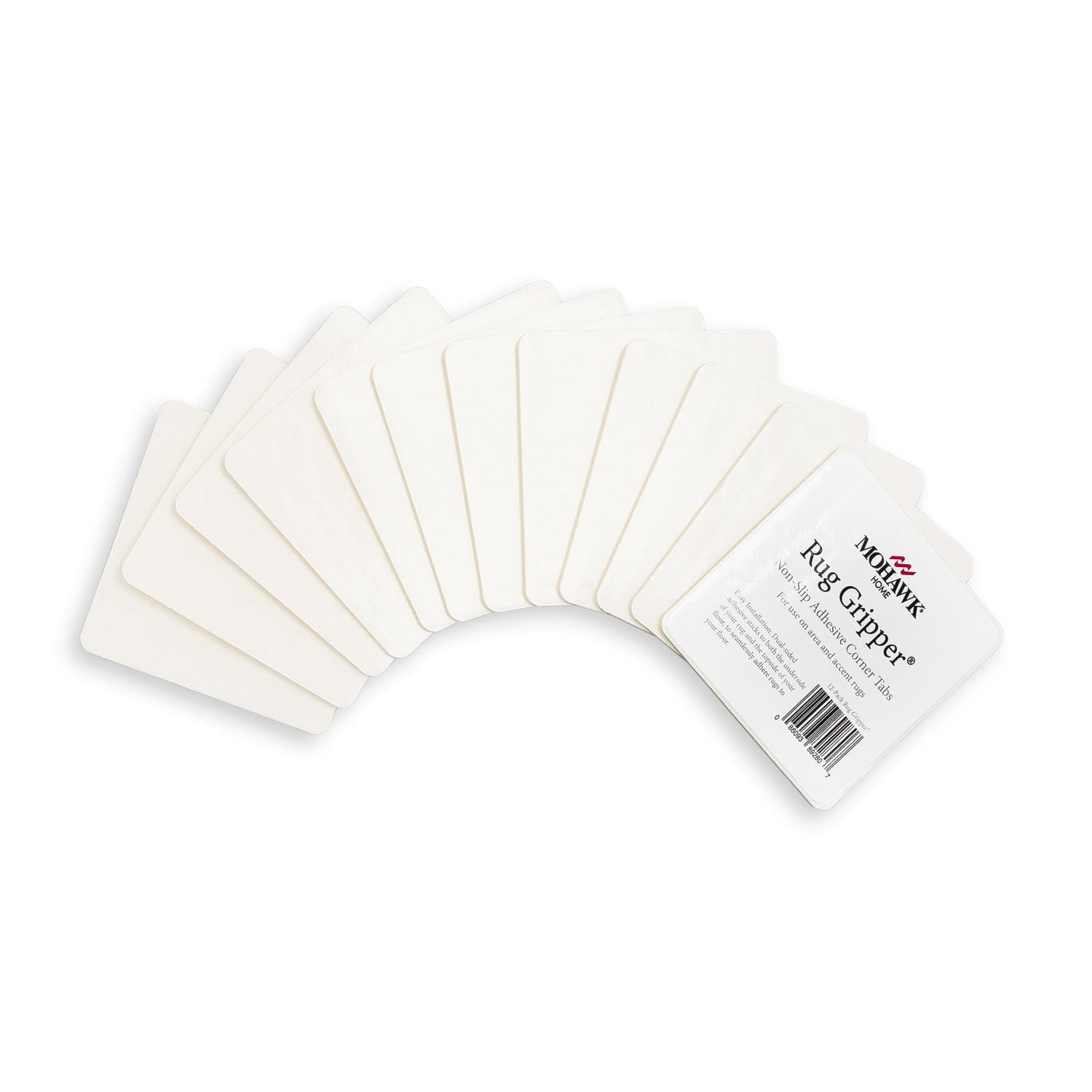 Mohawk Home - Languettes antidérapantes pour coin de tapis, ensemble de pièces, blanc