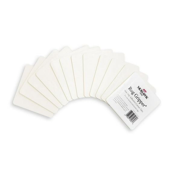 Mohawk Home Rug Corner Gripper Rug Pad, 12 Piece Set, White, 0' 4" x 0' 4"