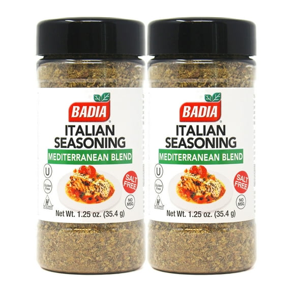 Badia Italian Seasoning, Mediterranean Blend, 1.25 oz - Palatize Pack of 2