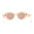 thumbnail image 2 of Womens Mod Super Nerdy Thick Cat Eye Plastic Sunglasses Beige Brown, 2 of 4