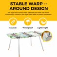 thumbnail image 4 of Easter Bunny Table Cloths for 8 Foot Rectangle Tables, Spring Flowers Green Leaves Pastoral Plants Patio Waterproof Elastic Fitted Tablecloths, Washable Rectangular Table Cover for Camping, 4 of 8