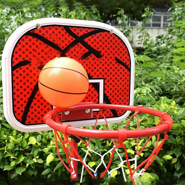 Panier de basket pour enfants Hauteur réglable pour enfants Basket-ball  pour enfants Support de panier de basket-ball pour intérieur ou extérieur  Mini jouet de but de basket-ball avec pompe à ballon 