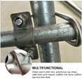 thumbnail image 4 of Weiweiguan 10Pcs Cross Tube Buckles Galvanized Steel Pipe Clips Practical Pipe U-Type Clips, 4 of 7