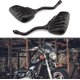 thumbnail image 3 of Chrome 8mm/10mm Motorcycle Skull Skeleton Rearview Side Mirrors Compatible With Honda Yamaha Kawasaki Suzuki Aprilia, 3 of 5