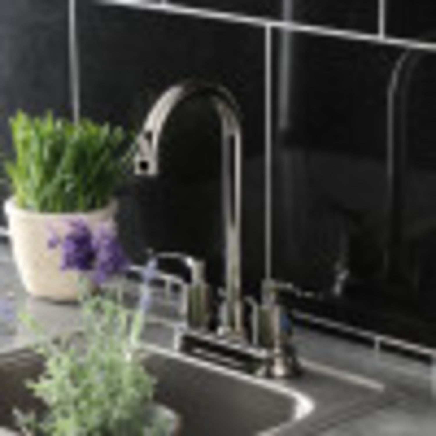 Kingston Brass KB8496SVL Two-Handle 2-Hole Deck Mount Bar Faucet in Polished Nickel