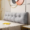 thumbnail image 1 of Home Textiles Washable Removable Triangle Filling Cushion Headboard Bedroom Sofa Bed Back Support Pillow Tatami Lumbar Backrest, 1 of 5
