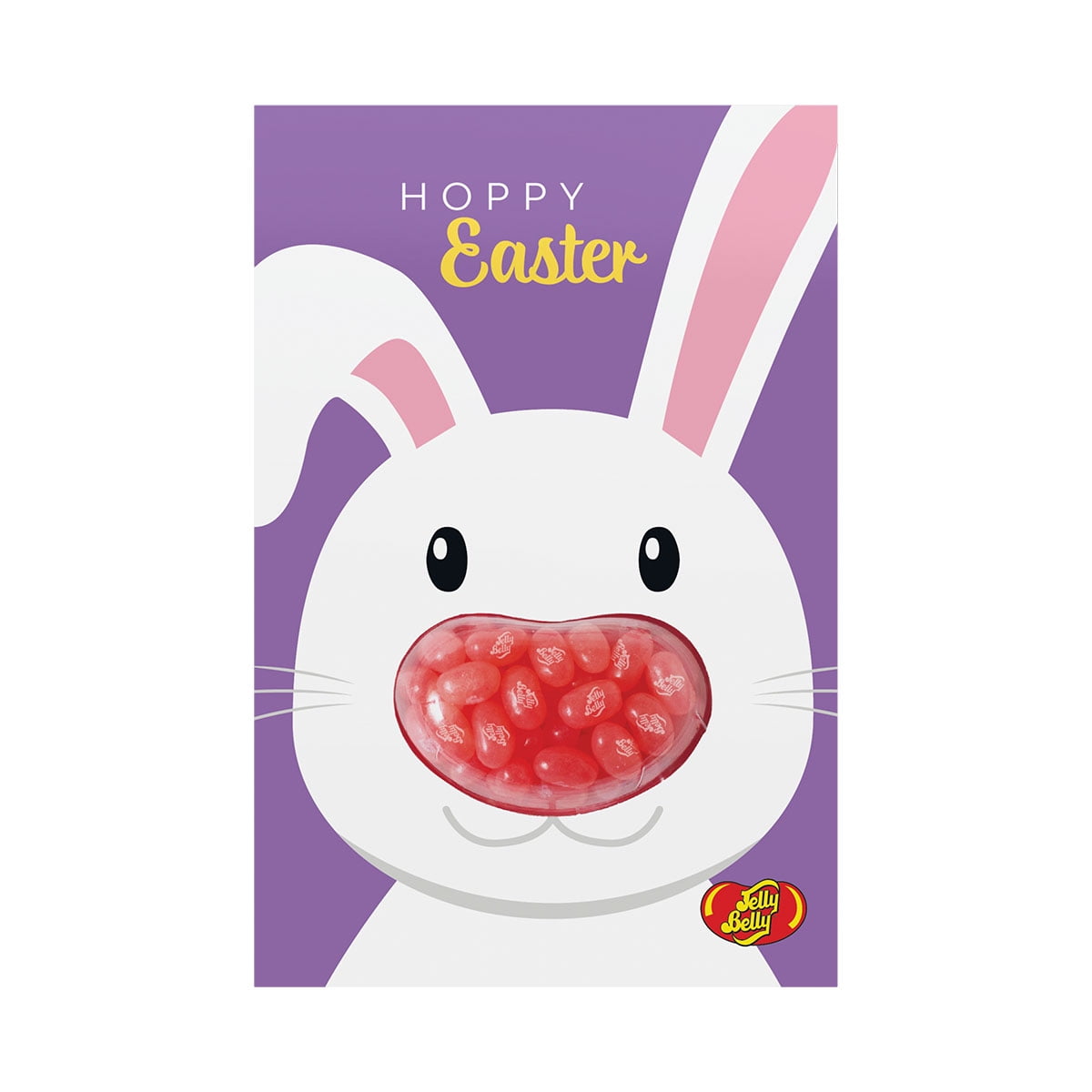 Jelly Belly Easter Bunny Greeting Card Filled with 1 ounce of Cotton