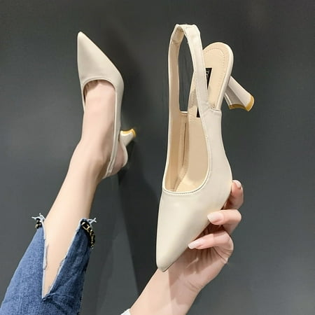 2024 Summer Casual Fashion Pointed Toe Stiletto Sandals New Sexy Elegant Banquet Comfortable High Heels Women s Shoes