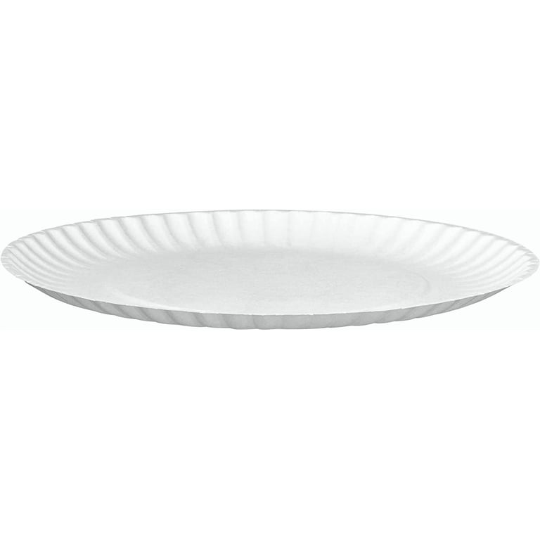 GUSTO White Disposable Paper Plates, 9", 200-Pack photo 4