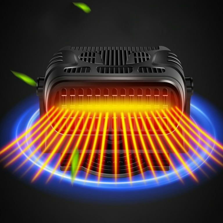 Heater-defroster-fan with light 12V - Car fan & heaters