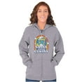 thumbnail image 4 of Smurfette Sassy Classy Smurf Rainbow Zip Hoodie Sweatshirt Women Brisco Brands S, 4 of 6
