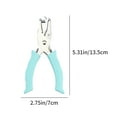 thumbnail image 3 of XIA0LE 1/4 Inch Single Hole Punch Metal Handheld Small Paper Punch With Encapsulation Soft Grip Handle For Circle Holes For Diy Craft Tag In Home, Office, Classroom (Green), 3 of 7