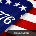 thumbnail image 3 of G128 10 Pack: Betsy Ross 1776 Flag | 4x6 Ft | ToughWeave Series Embroidered 300D Polyester | Historical Flag, Embroidered Design, Indoor/Outdoor, Brass Grommets, 3 of 8