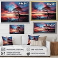 thumbnail image 4 of Designart "Blue Black Sky Euphony II" Landscapes Floater Framed Canvas Art Print, 4 of 7