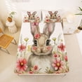 thumbnail image 5 of Erosebridal Easter Eggs Bed Sheets,Kawaii Bunny Rabbit King Sheets For Kids Girls 4-Piece, 5 of 6