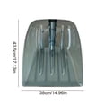 thumbnail image 3 of Meggemo Winter Large Snow Shovel Heavy Duty Plastic Scoop Driveway Walkway Home Yard Snow Removal Tool Ergonomic Grip Durable Blade Efficient Clearing, 3 of 6