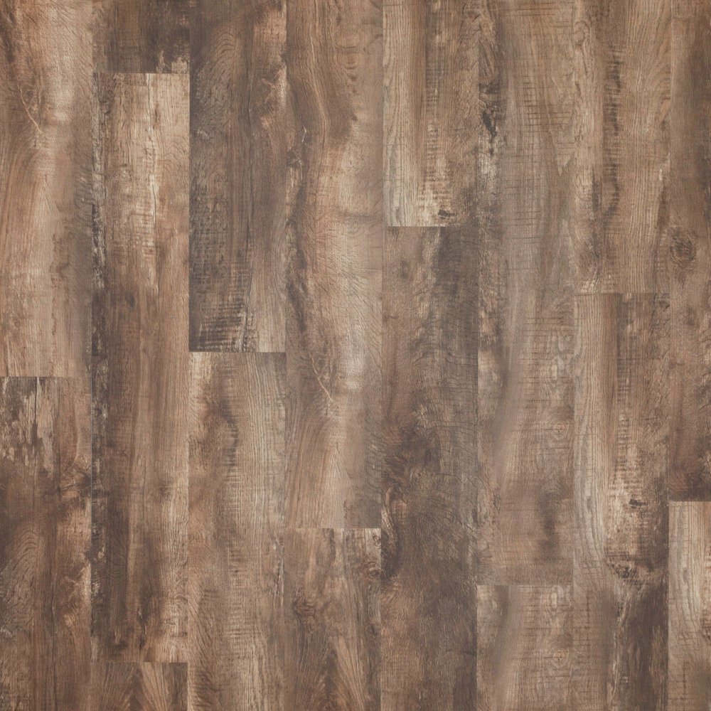 Mohawk 8"x48" Waterproof Vinyl Plank Flooring in Aged Brown Oak 4.2 mm