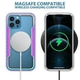thumbnail image 6 of Case for iPhone 15, Clear Magnetic Phone Case Compatible with MagSafe, Anti-Scratch Shockproof Transparent Protective Cover Support Wireless Charging for iPhone 15, Rainbow, 6 of 10