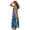 Retro Blue Floral, variant on Plus Size Sundress for Women 2026 Flowy Strappy Backless Dress Lightweight Long Dress for Beach Vacation, Retro Blue Floral Design