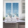 thumbnail image 2 of Blue Christmas Window Privacy Film Stained Glass Window Film Decorative Windows Cover Static Windows Cling for Glass Door Snowman Xmas Tree Snowflake Elk Winter Stickers for Bathroom 17.7"x39.3", 2 of 7