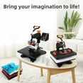 thumbnail image 7 of Simzone Heat Press Machine 11in1 12"x 15"Sublimation Machine, 360° Swing Away Shirt Printing Heat Transfer Machine Digital Industrial-Quality Shirt Pressing Machine for T-Shirt,Hat,Mug,Plate, 7 of 7