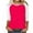 Hot Pink, variant on Raglan Shirts for Women Dressy 3/4 Sleeve Baseball Tee Tunic Crewneck Color Block Shirt Summer Trendy 3/4 Length Sleeve Cute Tops Causal Loose Fit Breathable Top