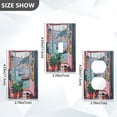 thumbnail image 7 of Yayeee Blank Wall Plate Cover 1-Gang 4.5"x2.7" Home Unused Decorative Outlet, Pink Door, 7 of 7