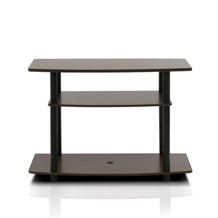 Furinno 3-Tier TV Stand Console Table for TV's up to 32" Media Entertainment Center No Tools Espresso/Black
