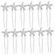 thumbnail image 4 of unbranded 12Pcs Rhinestone Silver Hairpins Star Bridal Hair Clips for Wedding and Prom, 4 of 7