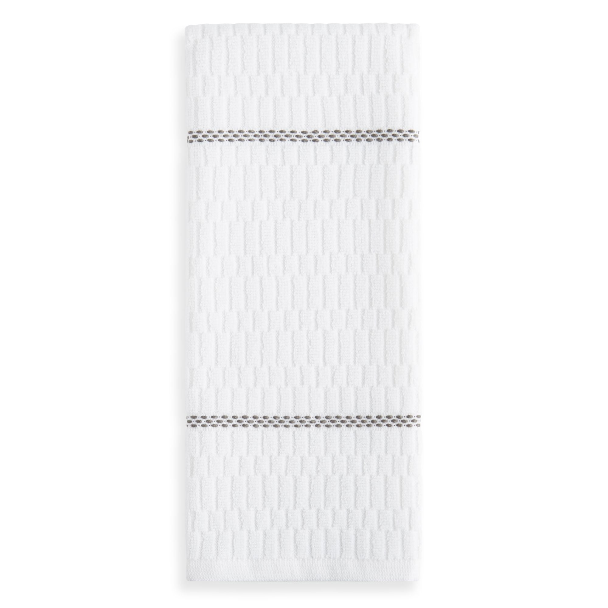 Clorox Barcode Kitchen Towel, Gray, 16"W x 28"L
