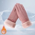 thumbnail image 4 of Guantes para Mujer Cálidas Moda Táctil Pantalla Táctil Abarcadero Apropiado Finger Completo Mittens para Senderismo Camping Deporte Al Aire Libre Rosado Macarena Guantes de invierno de las mujeres, 4 of 8