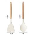 thumbnail image 2 of Silicone Cooking Utensils | Wooden Handle, Non-Stick Cookware Heat Resistant Kitchen Utensil, 2 of 5