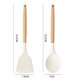 thumbnail image 2 of Utensilios de cocina de silicona | Mango de madera, utensilios de cocina antiadherentes, resistentes al calor, 2 of 5