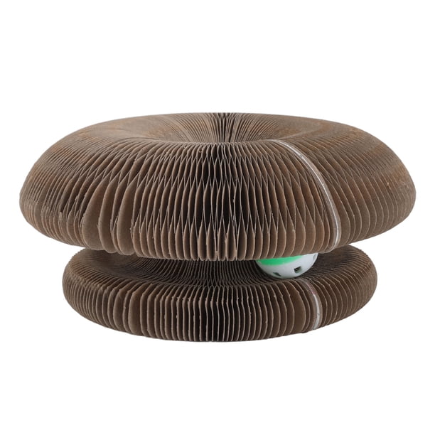 Tablero Rascador Con Garra Para Moler Gatos, Costuras Ajustadas, Rascador Interactivo Resistente A La Abrasión, Juguete Plegable Con Campana Para Gatos