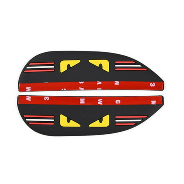 2PCS Car Rear View Mirror Rain Eyebrows, Sports Auto Side Mirror Rainproof Guard, Waterproof PVC Rearview Mirror Rain Visor Smoke Cover, Car Exterior Accessories for Most Vehicles,Cat Eye