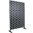 thumbnail image 4 of Metal Privacy Screen 76"H×48"W - Freestanding Outdoor/Indoor Divider for Deck, Balcony, Patio & Garden | Lightweight, Rust-Resistant, Easy Assembly, 4 of 9